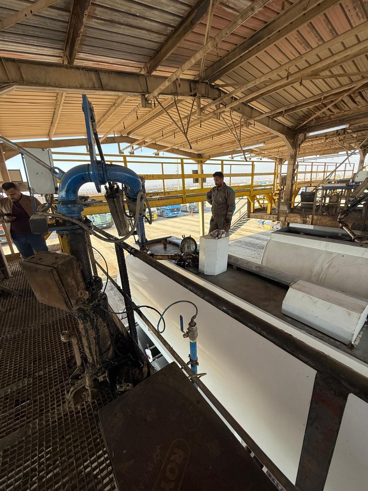 Loading-arm maintenance on site