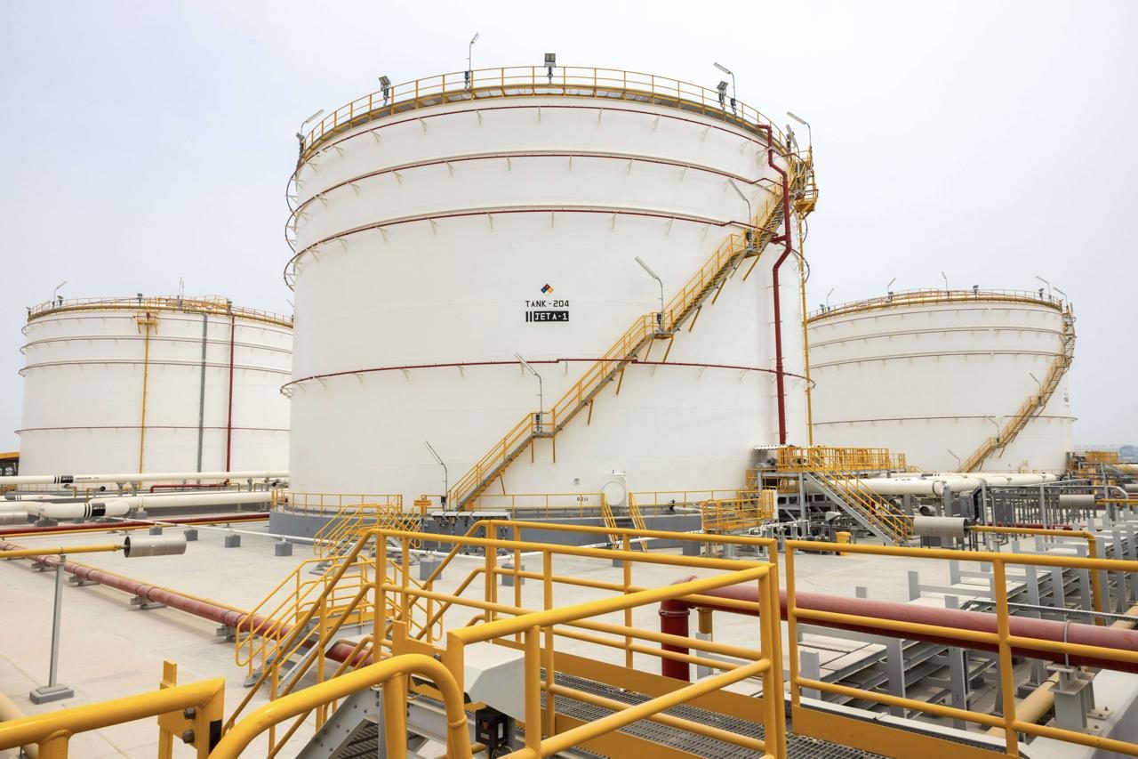 Rehabilitated oil-distribution terminal of North Refineries Company, Iraq